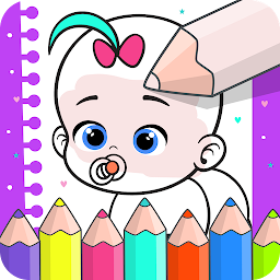 「Babies coloring & drawing book」圖示圖片