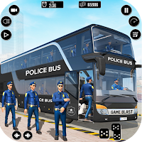 US Police Bus Mountain Driving Simulator