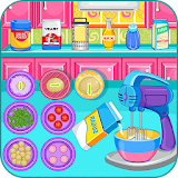 Cooking bubble candy pizza icon
