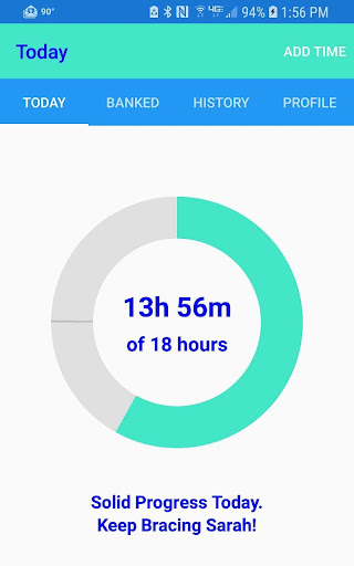 Android application BraceTrack for Scoliosis screenshort