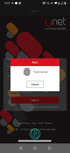 Unet Enterprise Banking Screen 2