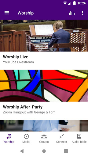 Android application Glendale City Church screenshort