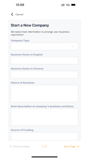 Standard Accounting for User Screenshot