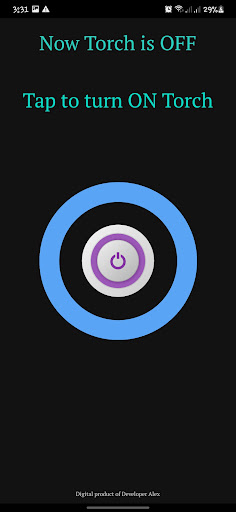 Android application Flash Light screenshort