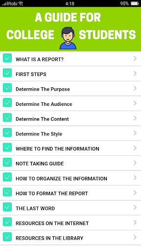 How To Write A Report Screen 3