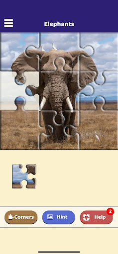 Android application Elephant Love Puzzle screenshort
