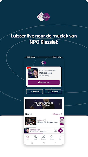 Android application NPO Klassiek screenshort