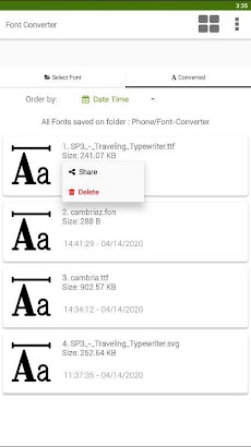 Font Converter - Convert OTF tのおすすめ画像4