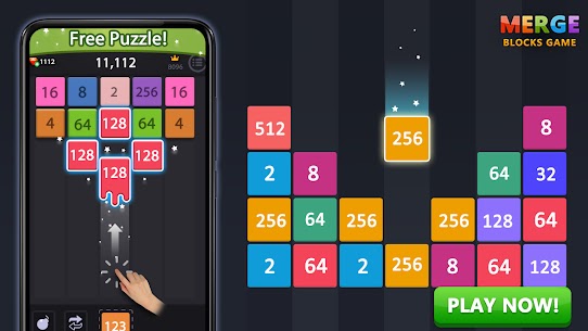 Merge block 2048 puzzle game v6.1 Mod Apk (Unlimited Money/Unlock) Free For Android 1