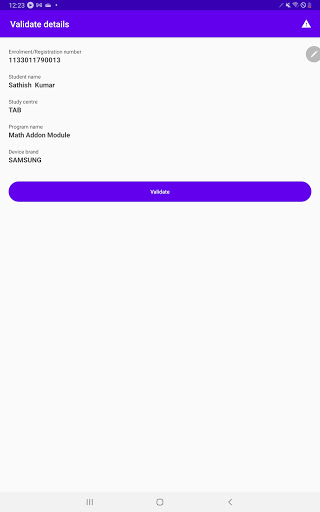 Device Registration Screen 3