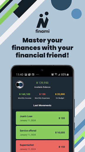 Android application Finami screenshort