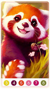 Raccoon&Red Panda Coloring