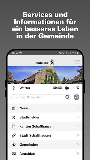 Android application mobileSH screenshort