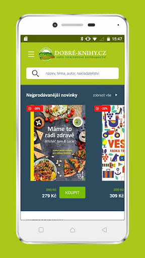 Android application Dobré knihy: tisíce knih screenshort