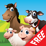 Farm Animal Match Up Game Free icon