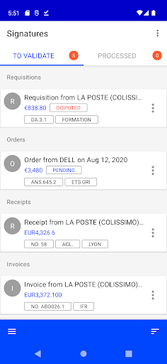 Android application Signatures screenshort