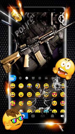 Golden Gun Keyboard Theme Screen 3