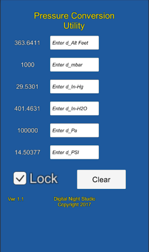 PressureConvert Screen 3