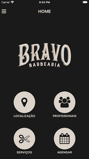 Android application Bravo Barbearia screenshort
