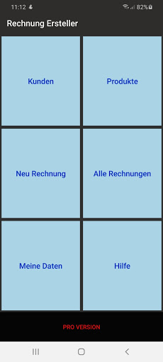 Android application Rechnung Ersteller screenshort