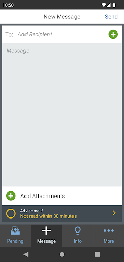 Android application eVpatient screenshort