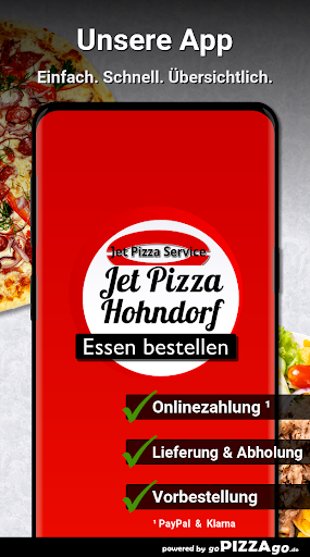 Android application Jet Pizza Service Hohndorf screenshort