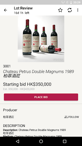 Maison 1899 Auctions Screen 3