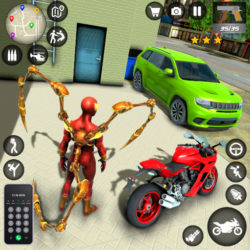 Iron Super Hero - Spider Games logo