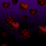 Goth Hearts Live Wallpaper icon