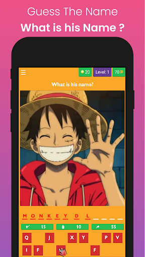 Piece Anime Quiz One Characters Words APK voor Android Download