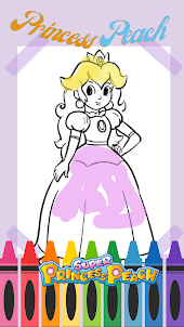 Princess Coloring Peach Book