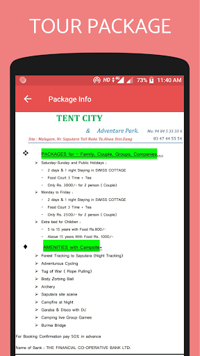 Hotel TENT CITY - Saputara Ind Screen 3