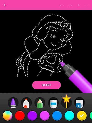 Learn To Draw Glow Princess 1.0.19 screenshots 10