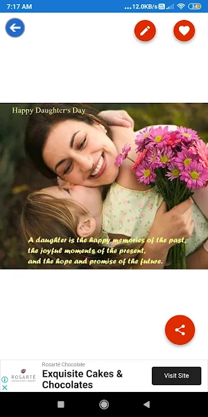 Daughter Day: Greetings, GIF Wishes, SMS Quotes screenshot 5