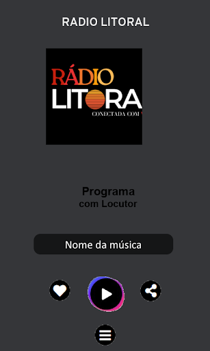 Android application Rádio Litoral screenshort