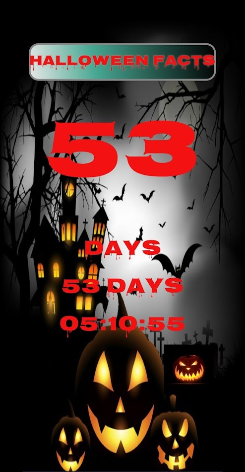 #5. Halloween Countdown App (Android) بواسطة: BlackStarApps