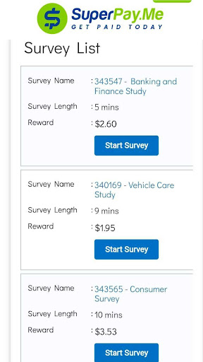SuperPayMe: Paid Cash Surveys 12