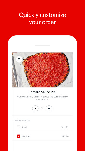 Screenshot of Sally's Apizza