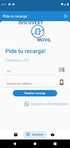 Discovery Recargas Screen 2