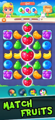 Fruit Merge: Line Match 3 Gameのおすすめ画像1
