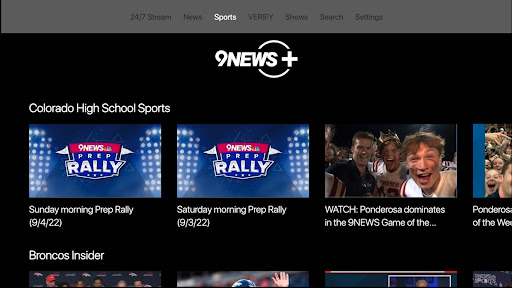 Screenshot of 9NEWS+