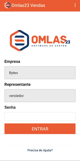 Android application Omlas23 Vendas screenshort
