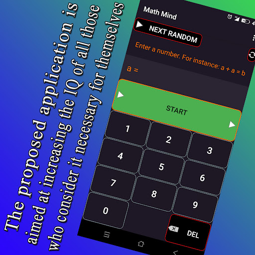 Android application Math Mind screenshort