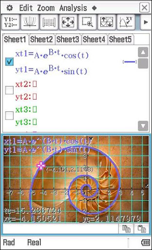 Screenshot of CASIO fx-CG500