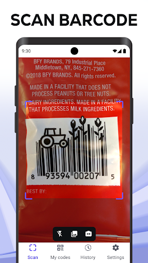 QR Code & Barcode Scanner Screen 2