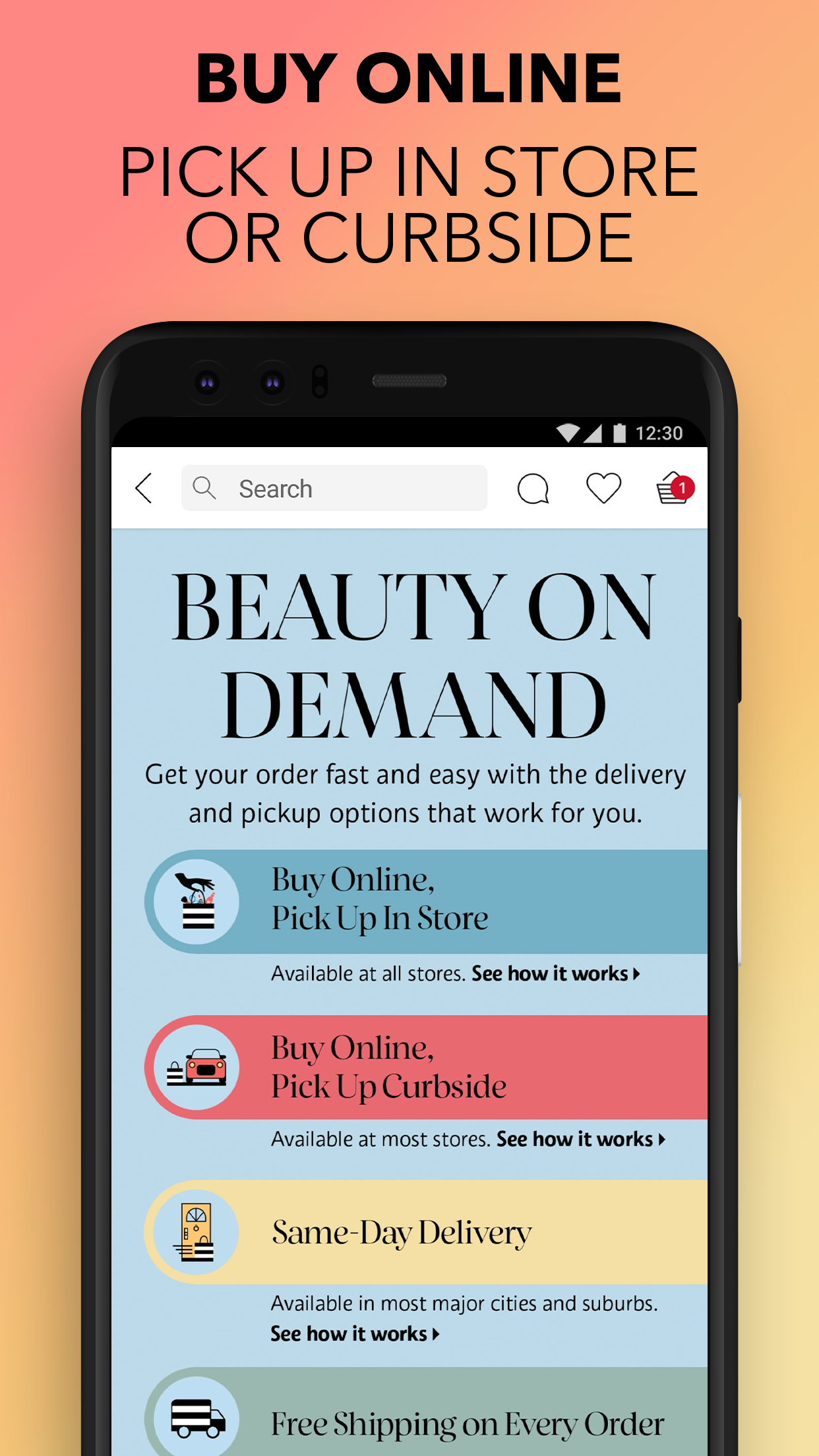 Android application Sephora: Buy Makeup & Skincare screenshort