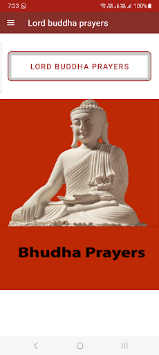 Android application Lord buddha prayers screenshort