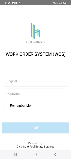 Android application IHH Work Order System screenshort