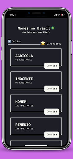 Nomes no Brasil Screen 3