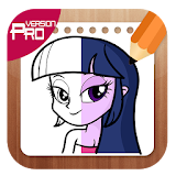 How to Draw Eqüestria Girls characters steps icon